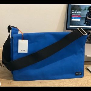 Jack Spade Computer Field Bag - Canvas Royal Blue